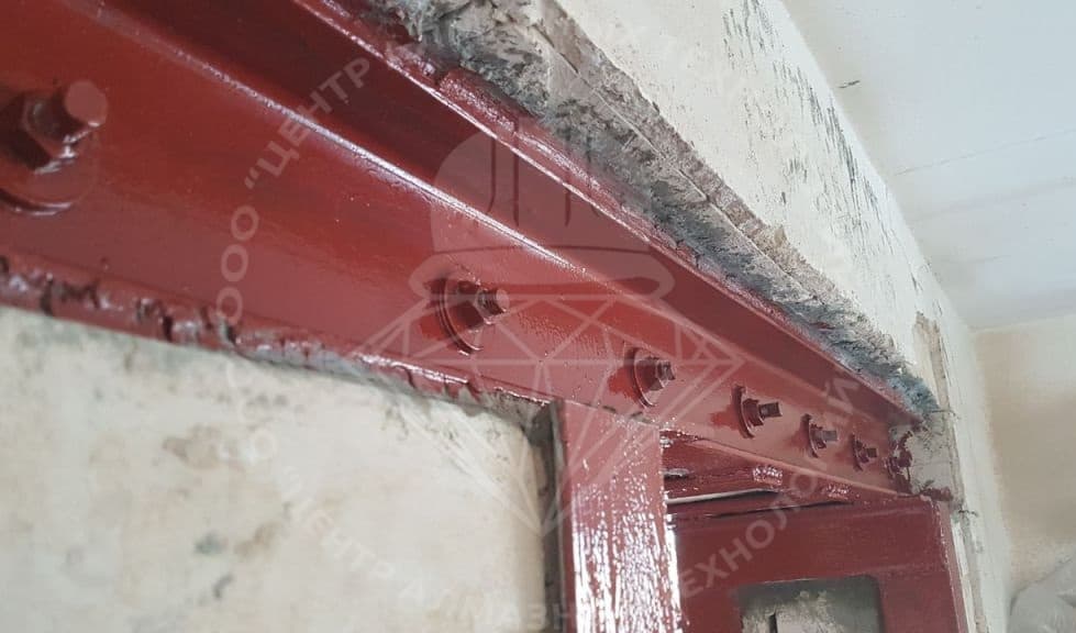 Резка и усиление проёма Резка и усиление проёма