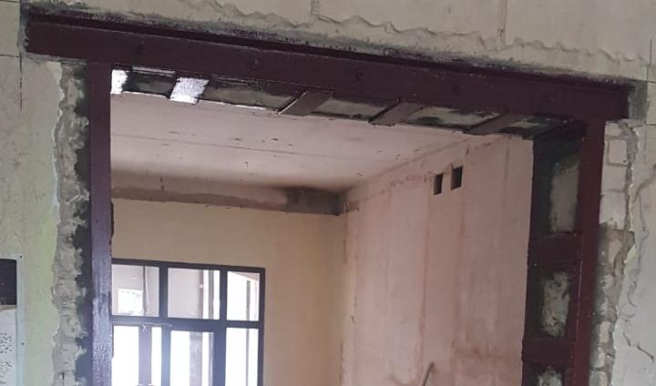 Расширение и усиление проёма Расширение и усиление проёма