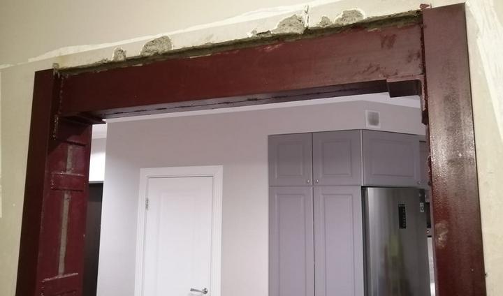 Проём в квартире с отделкой Проём в квартире с отделкой