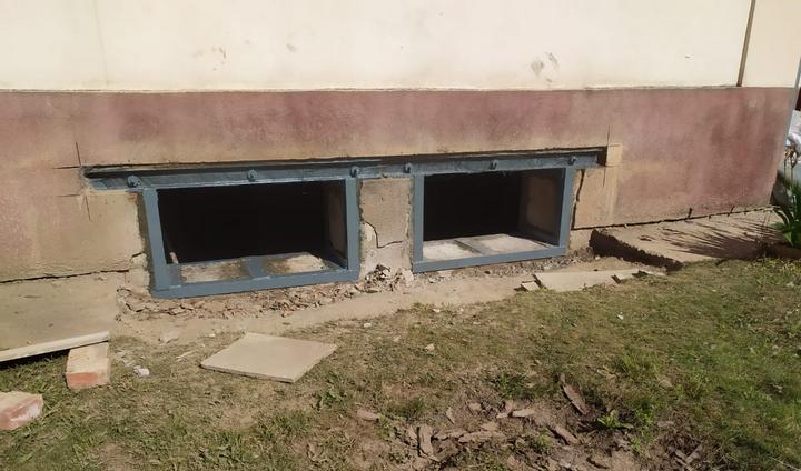 Резка и усиление проёмов в цоколе Резка и усиление проёмов в цоколе